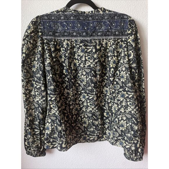 New Ulla Johnson Women's Tillie Blouse Top Size 8 in Raven - Picture 7 of 8